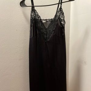 Black slip dress